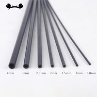 5pcs 200mm 400mm Dia 2mm/3mm/4mm/5mm/6mm Carbon Fiber Tube Rods High Strength Carbon Pipe for RC Model Kite Airplane Helicopter Wires Leads Adapters