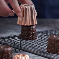 1/2/5PC Mini Cannele Mold Non-stick DIY Aluminum Alloy Chocolate Pudding Jelly Dessert Moulds Pastry Decoration Cake Baking Tool