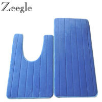 Bathroom Car Toilet Rug Coral Velvet Non-Slip U-Shape Mat Toilet Shower Room Closestool Floor Rug Bath Mats washroom Car