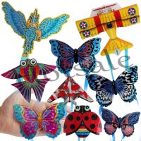 【hot sale】 ﹍☾ B32 [Choo] Cartoon Aircraft Small Kite Flying Bug Toy Children Outdoor Insect Parent-child Toy Interactive