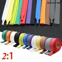 【YF】☾  1M 2:1 Shrink Tube Dia 7 8 10 12 14 15 16 20 22 25 28 30 35 40mm Wire Shrinkage Sleeving Wrap Kits Sell