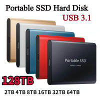 Portable SSD Type-C USB 3.1 2TB 4TB 8TB SSD ฮาร์ดไดรฟ์16TB 32TB External SSD M 2สำหรับแล็ปท็อปเดสก์ท็อป SSD Flash Memory Disk