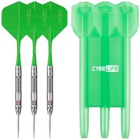 CyeeLife 23g Tungsten Steel tip darts 90% with Carrying case,Professional tungsten steel darts for competition and entertainment