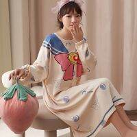 Korean House M-2XL Nightdress Women PajamasPyjamas fresh students loose sleepwear Korean Nightwear Dress