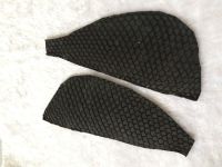 Genuine fish skin leather for shoe black color natural fish skinFL-01