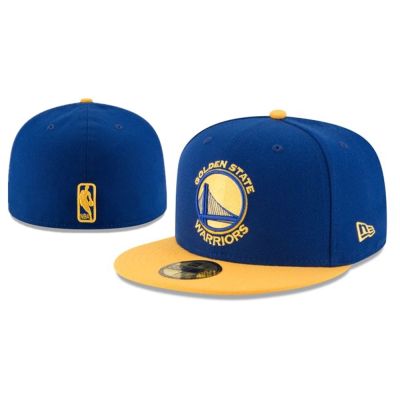 หมวก nba หมวกแก็ปผู้ชาย High Quality NBA Golden State Warriors Fitted Hat Men Women 59FIFTY Cap Full Closed Fit Caps Sports Embroidery Hats Topi