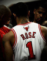 เสื้อบาสเก็ตบอลระเหิดเต็มชิคาโกบูลส์ #1สลับ2008-09 Derrick Rose JERSEY