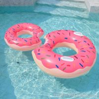 hot【DT】☃∏✘  Inflatable Donut Pool Float Cartoon Swim for Adult Kids Air Mattress Beach