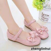 №◙ Sandals Princess Shoes 2022 Spring Autumn New Style Korean Version Girls Soft Sole Small Leather Medium Big Childrens Performance Single