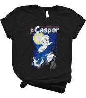 Casper The Friendly Ghost เสื้อที่ดีที่สุด Unisex เสื้อผู้หญิงยอดนิยมผู้ชายสีดำ (1) S-5XL