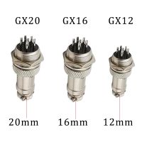 1Set GX12 GX16 GX20 2/3/4/5/6/7/8Pin Male Female Aviation Connector 12/16mm Screw Plug Panel Mount Circular Socket Wire Adapter