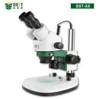 BST-X5 Binocular Stereo Microscope 7-45X Continuous Zoom For Phone CPU Motherboard Chip Repair PCB Solder Mineral Watching