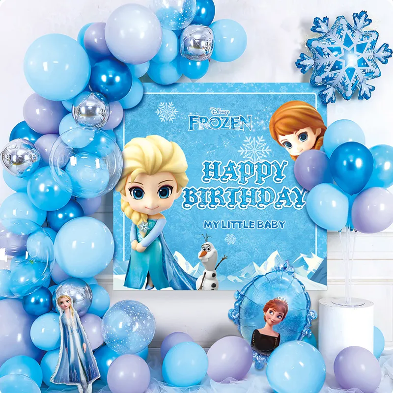 Fastshipment NEW Frozen Elsa Anna Balloon Set with Poster Backdrop Party  Supply Home Decor Venue Decoration Toys Girls Birthday Gift for Kids |  Lazada PH