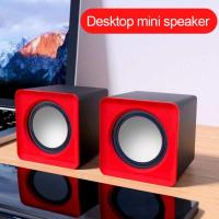 Mini Computer Speaker USB Wired Sound Universal Stereo Sound Surround Soundbar For PC Laptop Notebook Not Bluetooth Speakers