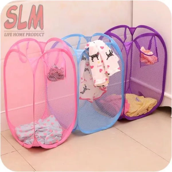 Laundry Basket Folding PopUp Clothes Hampers with Durable Handles