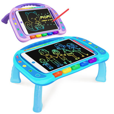 ขายร้อนข้ามพรมแดน 10 นิ้ว LCD กระดานเขียนของเล่นเพื่อการศึกษาสำหรับเด็กโต๊ะกระดานวาดภาพมัลติฟังก์ชั่น LCD อิเล็กทรอนิกส์