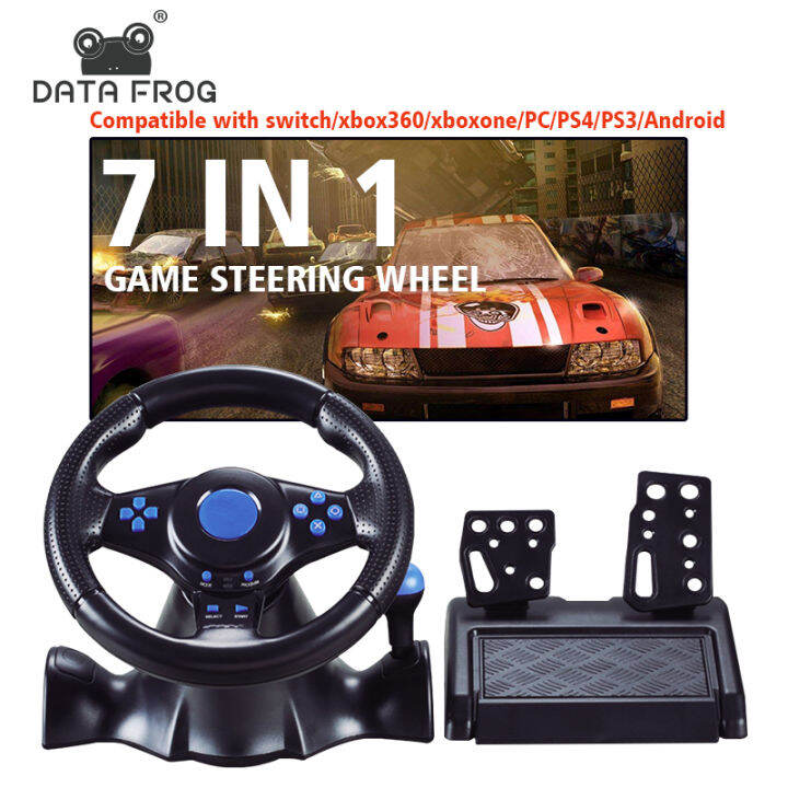 Data Frog Racing Game Steering Wheel for PS3/PC Double Vibration