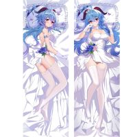 Anime Genshin Impact Dakimakura กอด Body Pillowcase หมอน Ganyu Shenhe DIY ปก