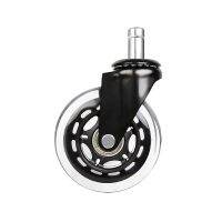 【LZ】 Casters High Quality 3-Inch PU Transparent Casters Universal Furniture Casters Office Chair Wheels Caster