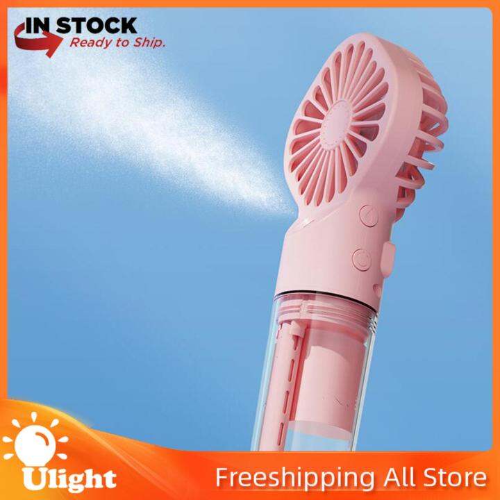 Ulight Portable Misting Fan 4 Speeds for Travel, Desk, Camping Water