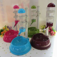 Cat Dog Water Drinker Dispenser Bottle Plastic Automatic Fountain Drinker Multicolor Food Stand Hamster Feeder Dish Bowl