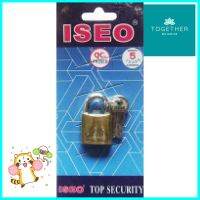 กุญแจสปริง ISEO 25 มม. สีทองSTEEL PADLOCK ISEO SPRING25 25MM GOLD **บริการเก็บเงินปลายทาง**