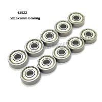 10pcs/lot Carbon Steel Bearing 625ZZ Ball Bearing 5x16x5 mm 5*16*5mm Deep Groove Bearing for 3D Printer Part and Other Machines Axles  Bearings Seals