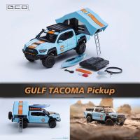 รถปิคอัพมือสอง GCD 1:64 GULF Tacoma N300โมเดลรถยนต์รถออฟโร้ด Diorama ของเล่นขนาดเล็ก