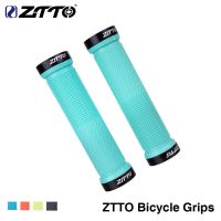 ZTTO Bicycle MTB Cycling Lockable Grips Anti Slip Rubber 22.2mm Universal Bike Handlebar Components Blue Red Black AG-16 1Pair Handlebars