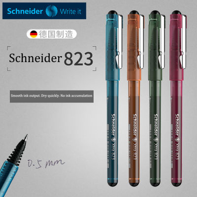 Schneider Gel Pen 823 Quick Dry 0.5Mm Ultra-Smooth Ball Pen Straight Liquid Signature Pen Business Office Student Stationery