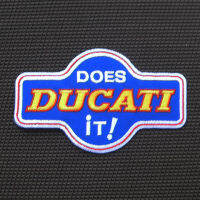 ตัวรีด ติดเสื้อ อาร์มติดเสื้อ โลโก้ ตรา ยี่ห้อ มอเตอร์ไซค์ Motorbike Ducati Patch ดูคาติ ดูคาตี้  สำหรับตกแต่งเสื้อผ้า big bike