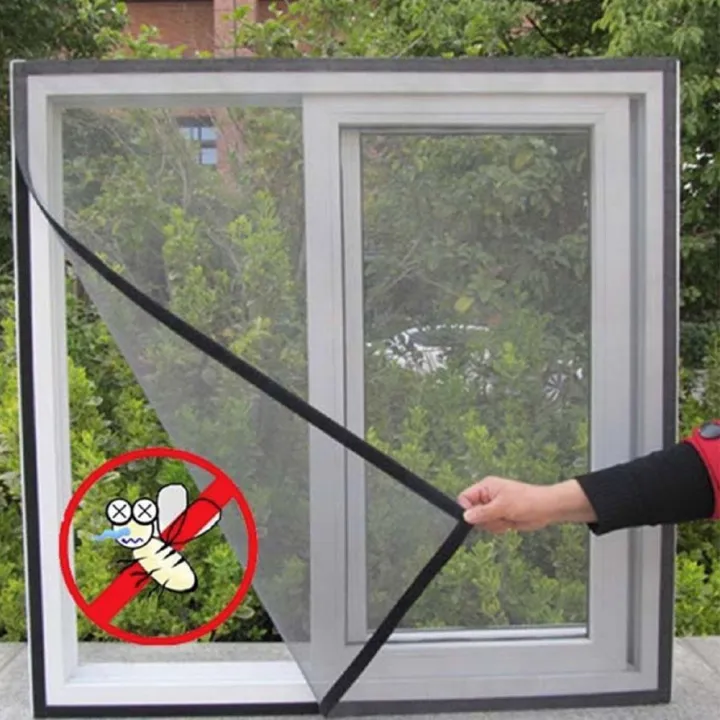 Window Mesh Door Curtain Snap Net Guard Mosquito Windows Self