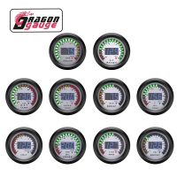 「DRAGON」2 52mm Tachometer Voltmeter Boost bar/psi Vacuum Air-Fuel Ratio Water Temp Oil Temp Oil Press EGT Gauge for 12V Car