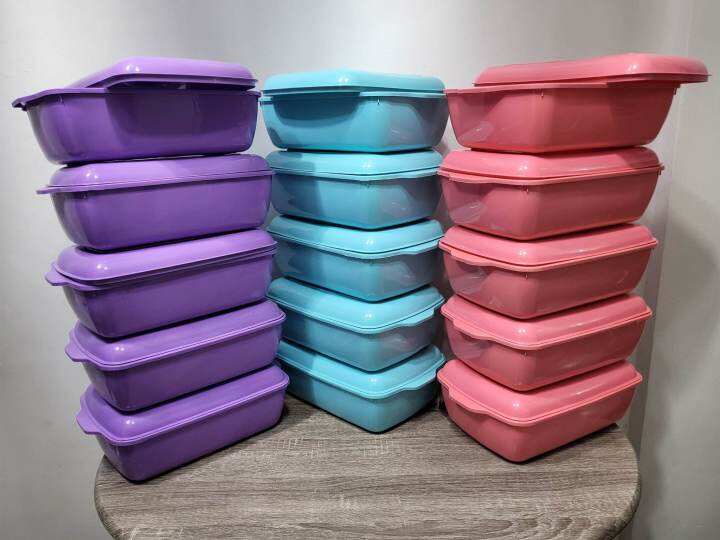 set of 5pcs. BIG heavy duty food storage with handle and cover 5L
