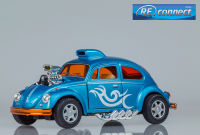 โมเดลรถเหล็ก รถโฟล์กเต่า บีเทิล โฟล์คสวาเกน รถแข่งวิ่งทางตรง รถเต่า ของเล่น ของสะสม KINSMART 1:32 Car Model Volkswagen Beetle Custom Dragracer (13cm.) Metal Diecast Toy Collection