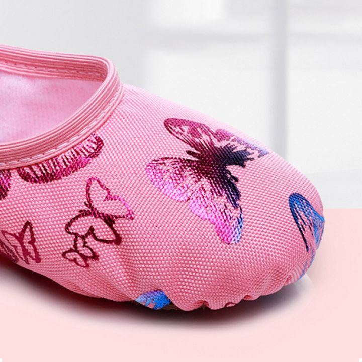 รองเท้าเต้นรำบัลเล่ต์สำหรับครูในยิมรองเท้าแตะโยคะ-สำหรับเด็กผู้หญิงผ้าใบผู้หญิงเด็ก