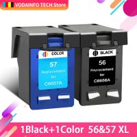 1-3 Pcs Replacement Ink Cartridges For HP 56 Black 57 Colour For PSC2115 PSC2171 PSC2175 PSC2179 PSC2210 NEW C6656AE C6657AE Ink Cartridges