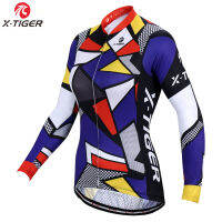 X-Tiger เสื้อผ้าสำหรับปั่นจักรยานป้องกันแสง UV,เสื้อเจอร์ซี่ปั่นจักรยานเสือภูเขาเสื้อผ้าสำหรับปั่นจักรยานเสื้อเจอร์ซี่ปั่นจักรยาน