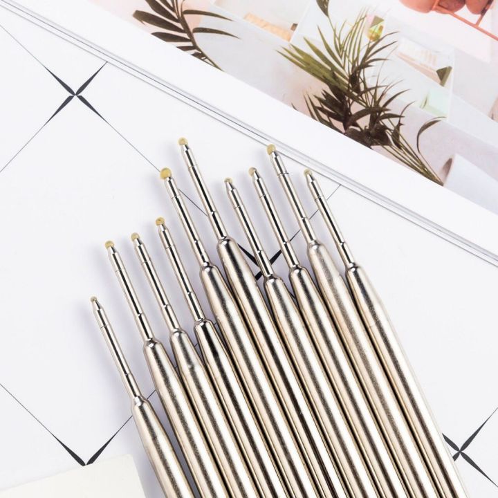 10-pcs-of-metal-parker-pen-refill-0-7mm-ballpoint-pen-refill-metal-refill-stationery-office-writing-pen-stationery-writing-utensils