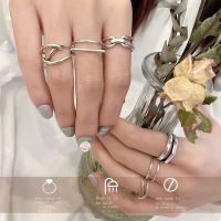 Han edition contracted female design feels small hand ins ring opening cold wind 925 sterling silver ring does not rub off