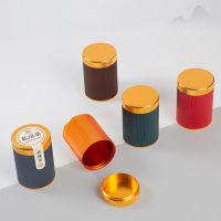 5pcs/lot Portable Titanium Alloy Tea Caddy Seal Tea Box Sealed Cans Multifunction Dried Fruit Collection Teaware
