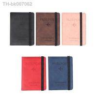 ▫㍿✘  Leather RFID Blocking Passport Cover Hot Stamping For Women Men Travel ID Credit Card Passport Holder Packet Wallet Purse Bags