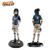 Uchiha Sasuke จากนินจานารุโตะอนิเมะ Banpresto ของเล่นโมเดลตุ๊กตาผ้าสำหรับเด็กตุ๊กตาขยับแขนขาได้