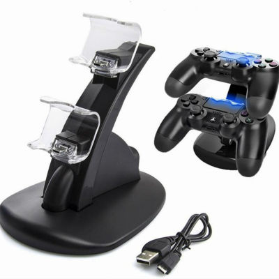 Wireless Gamepad Charger สายไฟ USB Blu-Ray Airplane Dock Dual Charger cket สำหรับ PS4 Gamepad Charging Adapter