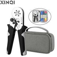 Tubular Terminal Crimping Pliers HSC8 6-6A Crimper Wire Mini Ferrule Crimper Tools Household Electrical Kit With Bag