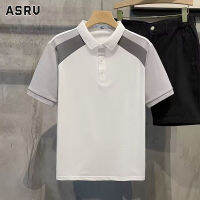 ASRV เสื้อสีพิเศษสั้นฤดูร้อนแฟชั่นผู้ชายระบายอากาศที่สะดวกสบายแขนสั้น