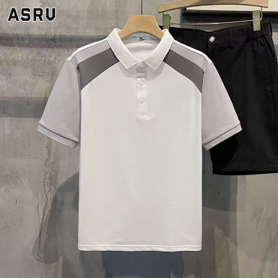 ASRV เสื้อโปโลผู้ชาย Polo เสื้อคอปกผูชาย เสื้อกีฬาคอปก เสื้อยืดคอปก เสื้อสีพิเศษสั้นฤดูร้อนแฟชั่นผู้ชายระบายอากาศที่สะดวกสบายแขนสั้น