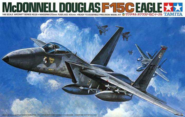 Tamiya 61029 1/48 Scale Model Aircraft Kit USAF Mcdonnell Douglas F-15C ...