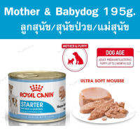 Royal Canin Starter Mother &amp; Babydog 195g. สำหรับสำหรับแม่สุนัขตั้งท้องและลูกสุนัข