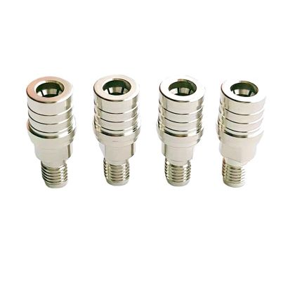 1Pcs SMA Female Jack To QMA Male Plug Straight Connector Adapter QMA To SMA  RF Coaxial New Brass Nickel Plated Free Shipping Electrical Connectors